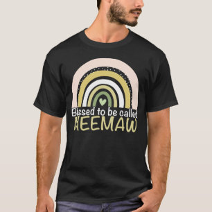 Blessed To Be Called Meemaw Boho Rainbow Mother s T-Shirt