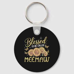 Blessed To Be Called Meemaw Sunflower Lovers Key Ring