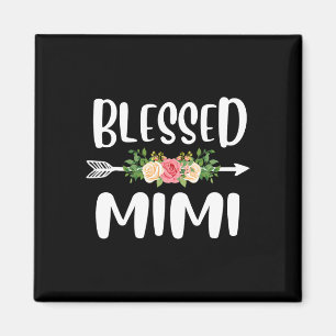 Blessed To Be Called Mimi Floral Arrow Design Moth Magnet