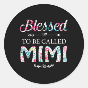 Blessed To Be Called Mimi For Mimi Classic Round Sticker
