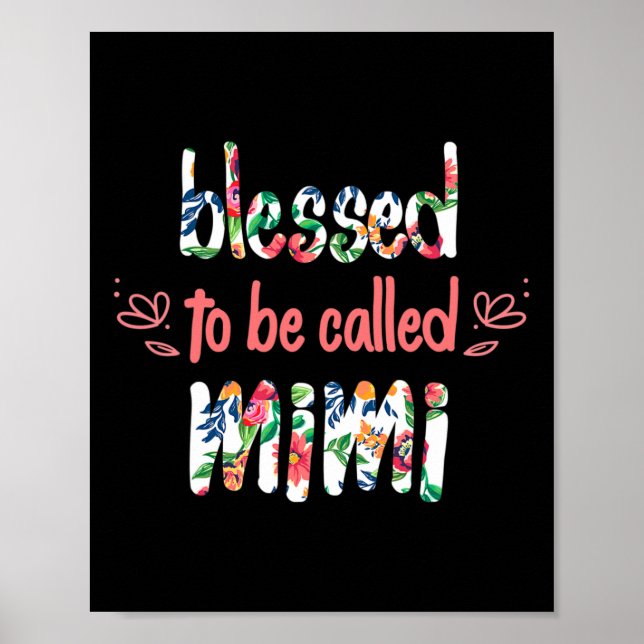 Blessed To Be Called Mimi Mother's Day  Poster (Front)