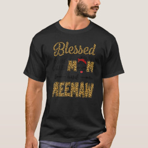 Blessed To Be Called Mom And Meemaw Leopard Mother T-Shirt