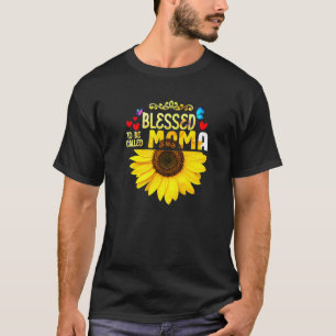 Blessed To Be Called Moma Womens Sunflower Moma Mo T-Shirt