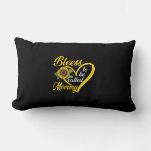 Blessed To Be Called Mommy Sunflower Heart Mothers Lumbar Cushion