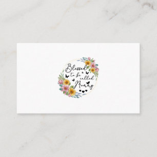 Blessed To Be Called Mommy Sunflower Mommy Mothers Business Card