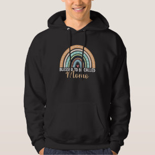 Blessed To Be Called Momo Rainbow Mother s Day Mom Hoodie