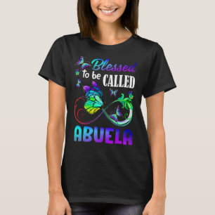 Blessed To Be Called Mum Abuela Floral Tie Dye Mot T-Shirt