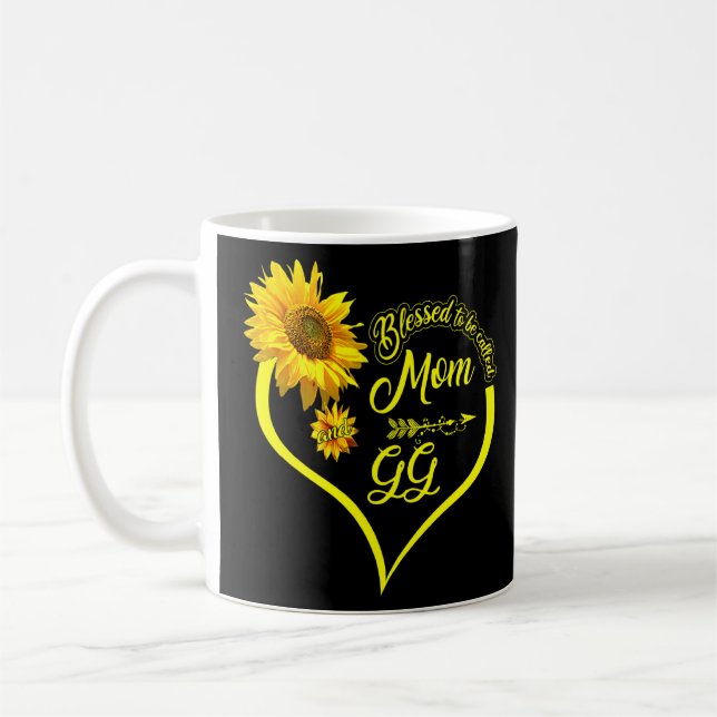 Blessed To Be Called Mum And Gg Mother's Day Sunfl Coffee Mug (Left)