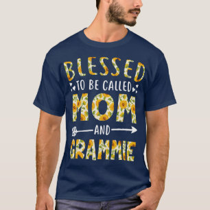 Blessed to Be Called Mum and Grammie Sunflower Chr T-Shirt