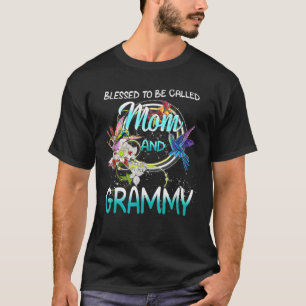 Blessed To Be Called Mum And Grammy Floral Mother' T-Shirt