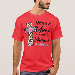Blessed To Be Called Mum and Mamaw Funny Grandma M T-Shirt