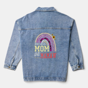 Blessed to be called Mum And mamaw Mothers Day Rai Denim Jacket