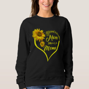 Blessed To Be Called Mum And Meme Mother's Day Sun Sweatshirt