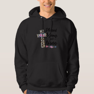 Blessed To Be Called Mum And Nana Funny Grandma Mo Hoodie
