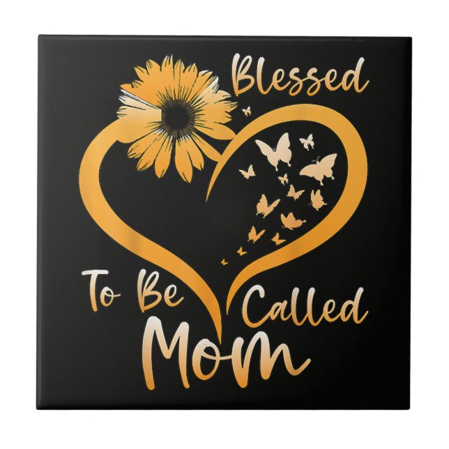 Blessed To Be Called Mum Ceramic Tile (Front)
