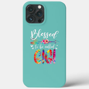 Blessed To Be Called Mum Gigi Floral Tie Dye iPhone 13 Pro Max Case