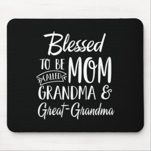 Blessed To Be Called Mum Grandma And Great-grandma Mouse Pad