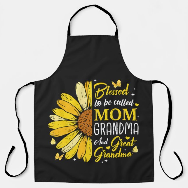 Blessed to Be Called Mum Grandma Apron (Front)