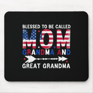 Blessed To Be Called Mum Grandma Great Grandma 4th Mouse Pad