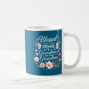 Blessed to be called mum grandma great grandma coffee mug