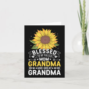 Blessed To Be Called Mum Grandma Great Grandma Mot Card