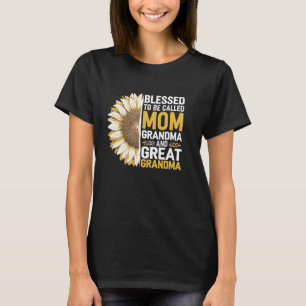 Blessed To Be Called Mum Grandma Great Grandma Mot T-Shirt