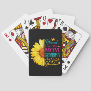 Blessed To Be Called Mum Grandma Great Playing Cards