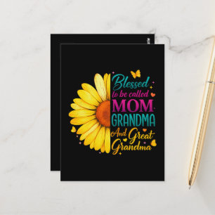 Blessed To Be Called Mum Grandma Great Postcard