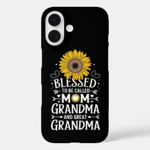 Blessed To Be Called Mum Grandma Great Sunflower iPhone 16 Case
