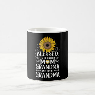 Blessed To Be Called Mum Grandma Great Sunflower Coffee Mug