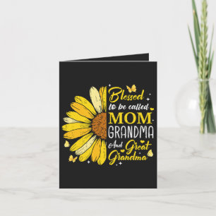 Blessed to Be Called Mum Grandma Holiday Card