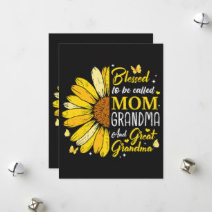 Blessed to Be Called Mum Grandma Holiday Card