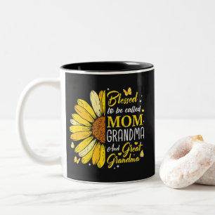 Blessed to Be Called Mum Grandma Two-Tone Coffee Mug