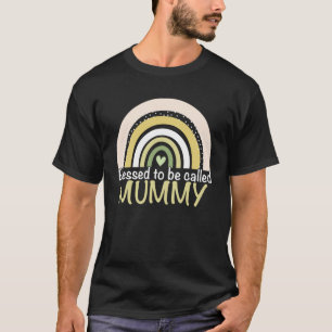 Blessed To Be Called Mummy Boho Rainbow Mother s D T-Shirt