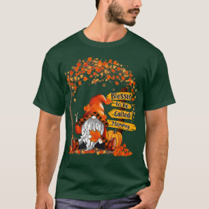 Blessed To Be Called Mummy Gnome Fall Autumn Thank T-Shirt