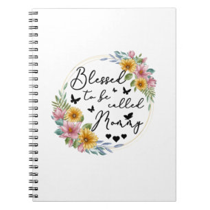 Blessed To Be Called Mummy Sunflower Mummy Mothers Notebook