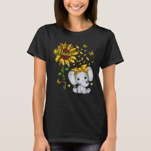 Blessed To Be Called Nana Elephant Sunflower 1 T-Shirt