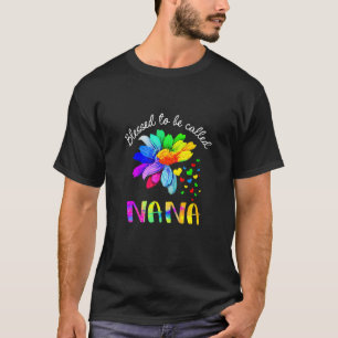 Blessed to be called Nana Floral Nana Mother's Da T-Shirt