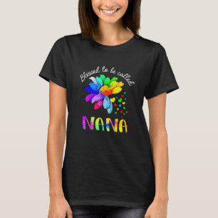 Blessed to be called Nana Floral Nana Mother's Da T-Shirt