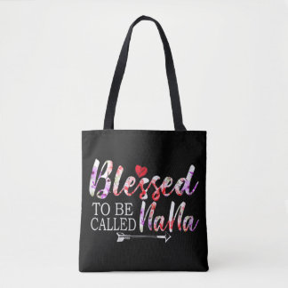 Blessed To Be Called Nana Grandma Xmas Mother Tote Bag