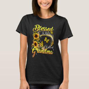 Blessed To Be Called Nana Sunflower Grandma T-Shirt