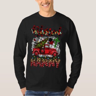 Blessed To Be Called Nene Christmas Red Truck T-Shirt