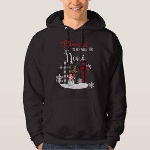 Blessed To Be Called Noni Christmas Snowman Mother Hoodie