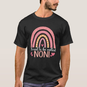 Blessed To Be Called Noni Leopard Rainbow Mothers T-Shirt