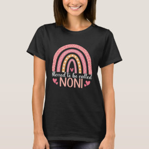 Blessed To Be Called Noni Leopard Rainbow Mothers T-Shirt