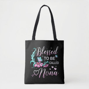 Blessed To Be Called Nonna Colourful Christmas Tote Bag