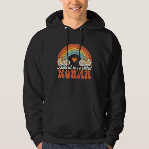 Blessed To Be Called Nonna Groovy Rainbow Mothers  Hoodie
