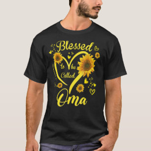 Blessed To Be Called Oma Sunflower Mother's Day T-Shirt