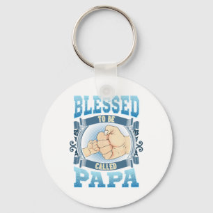 Blessed To Be Called Papa Gifts Papa Fathers Day Key Ring