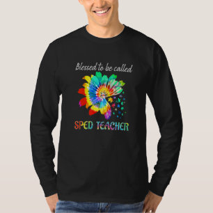 Blessed To Be Called Sped Teacher Tie Dye Autism A T-Shirt